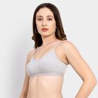 Ladies' Bra, Melange Light Grey, small image number null